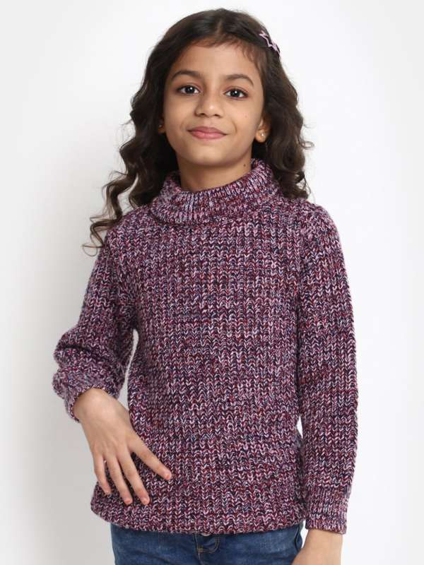 Girls Purple Sweaters Buy Girls Purple Sweaters online in India