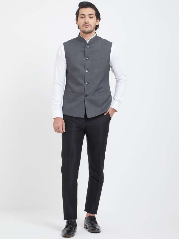 Sleeveless bandhgala best sale
