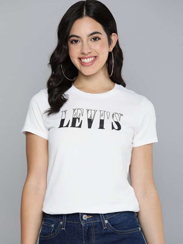 Levis logo t shirt white best sale