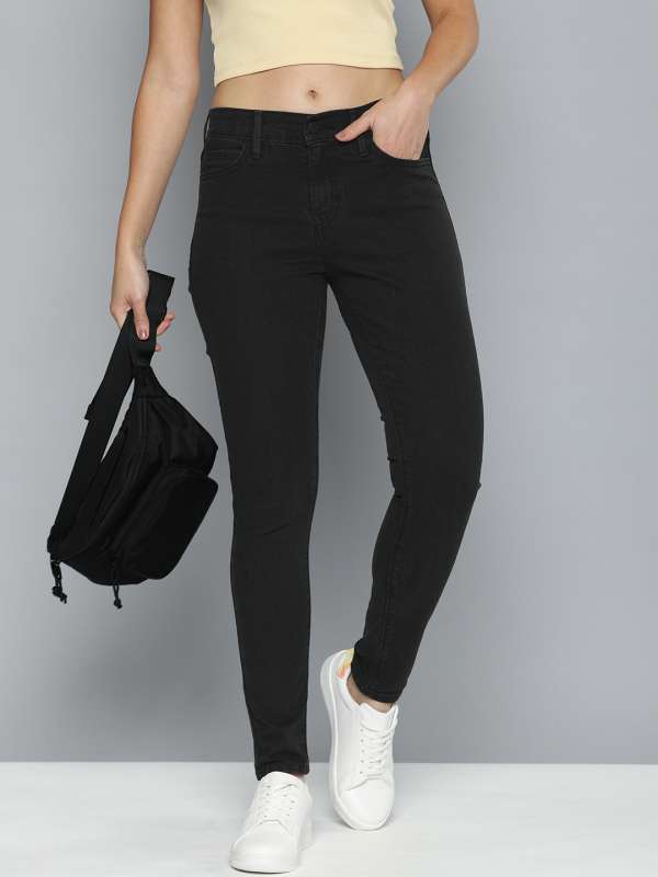 Mid Waist Girls Black Jeggings, Casual Wear, Slim Fit at Rs 190 in
