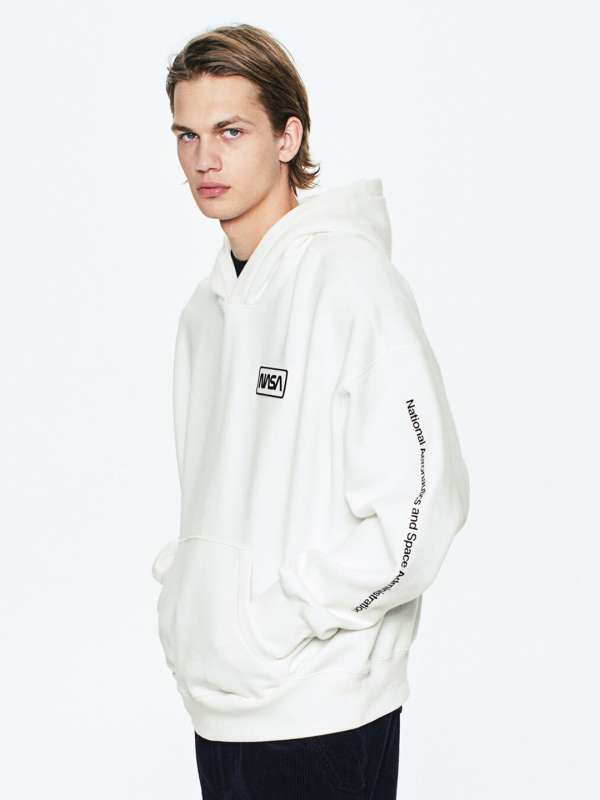 White hoodie hotsell h and m