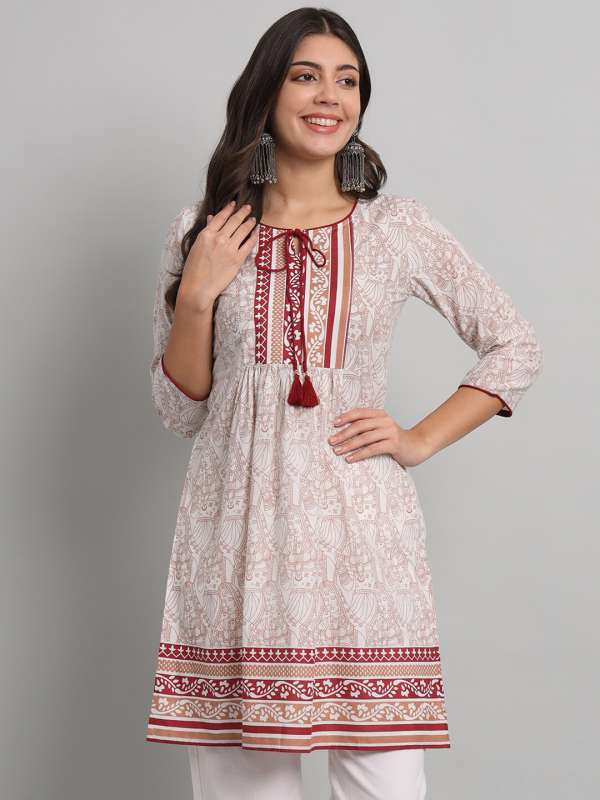 White store anarkali myntra