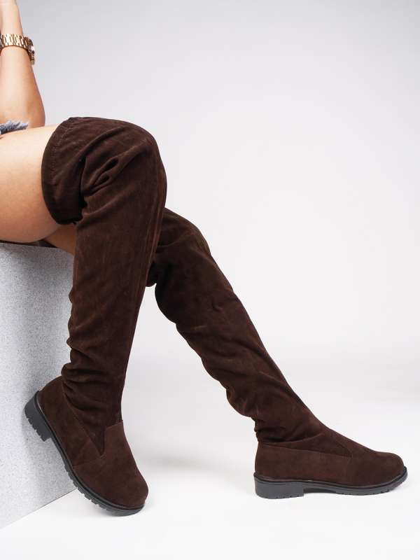 Knee length shop boots online india