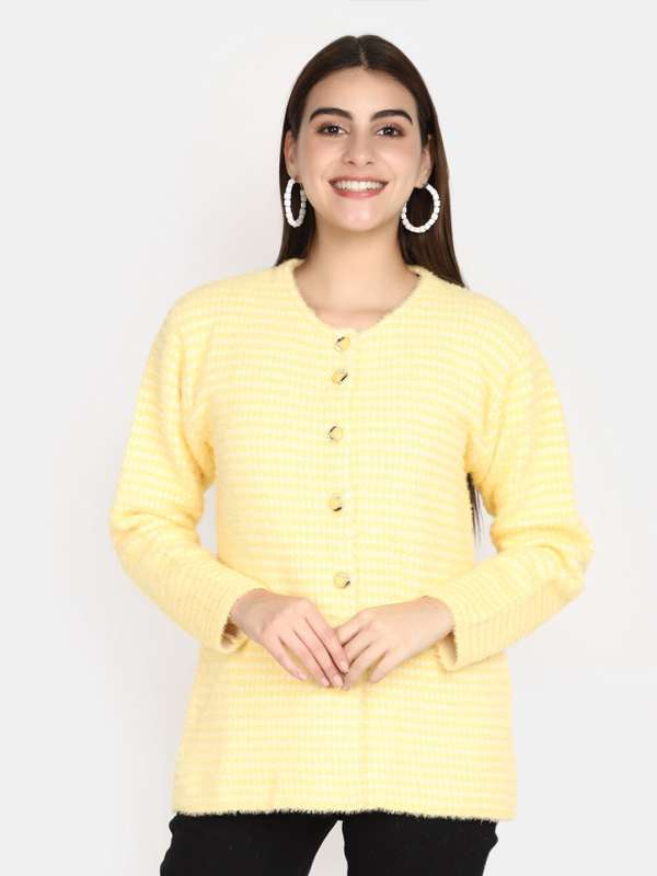 Sweaters Cardigans Yellow Buy Sweaters Cardigans Yellow online