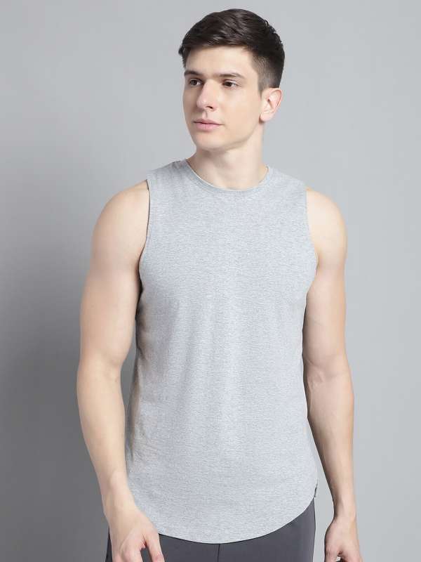 White Ace Compression Tank Top For Men by Athflex