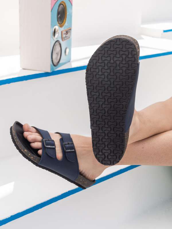 Navy blue comfort sandals online