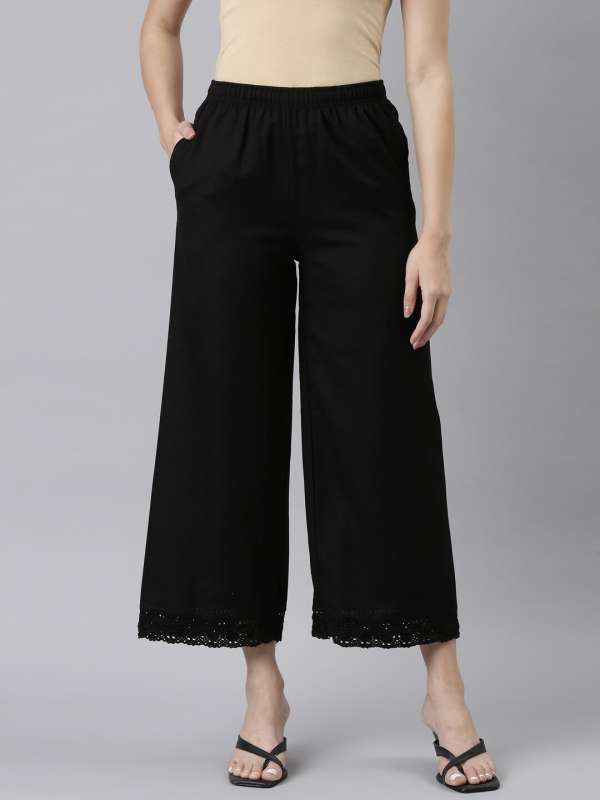 Buy GO COLORS Store Women Black Printed Viscose Pants Online at Best Prices  in India - JioMart.