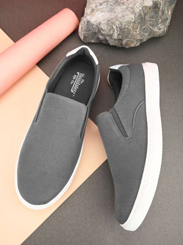 Grey canvas shoes sale