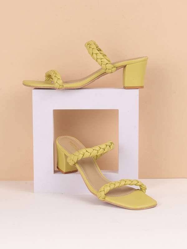 Lime green hotsell block heels