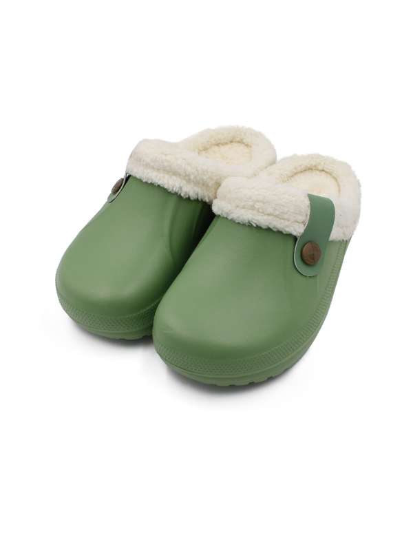 Fur lined online flip flops