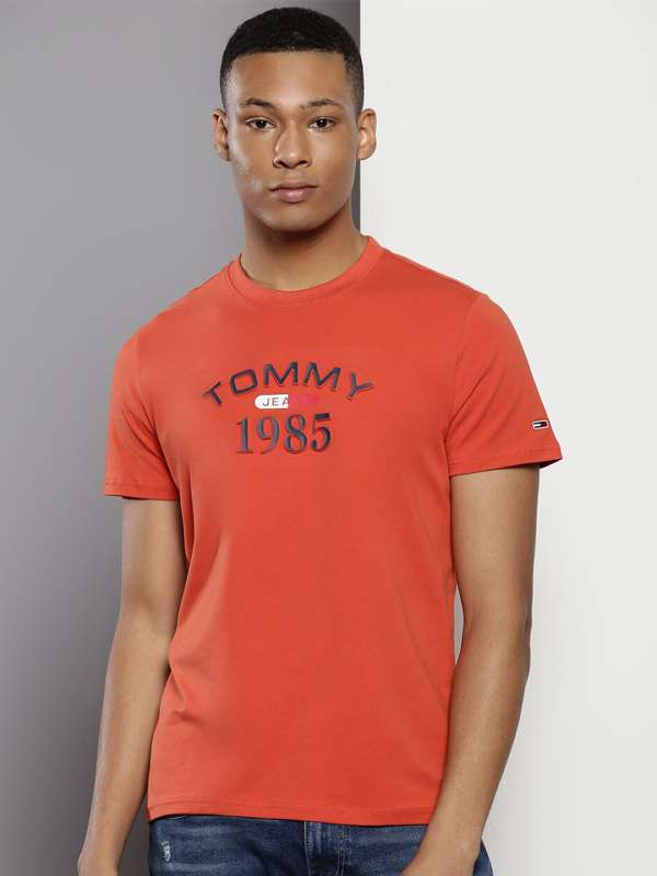 Tommy hilfiger shop orange t shirt