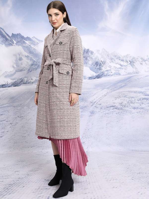 Pink Coats Buy Trendy Pink Coats Online in India Myntra