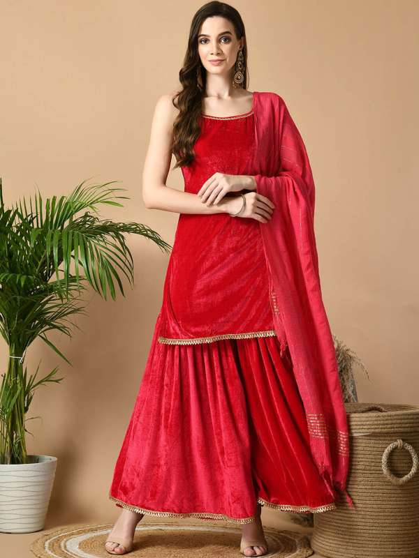 Velvet sharara online outlet