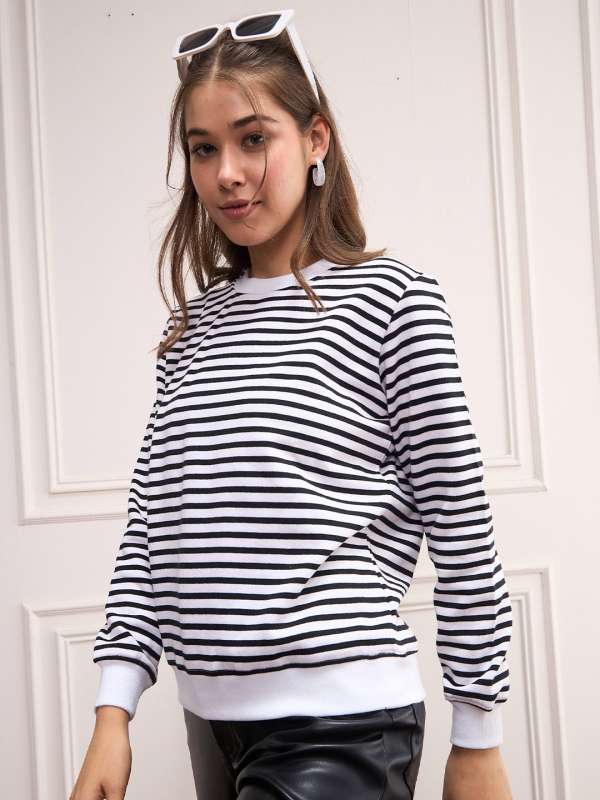 Striped sweatshirt outlet