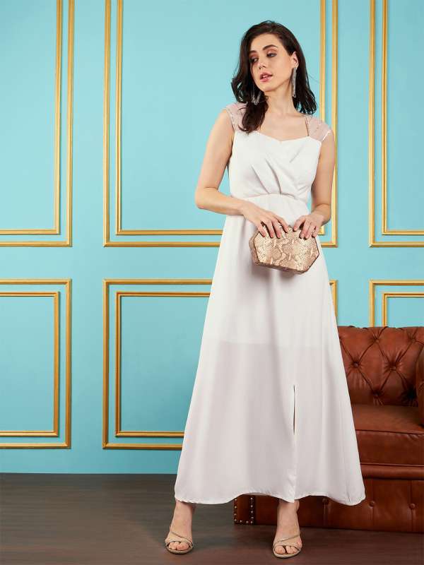 White Party Maxi Dress Buy White Party Maxi Dress online in India