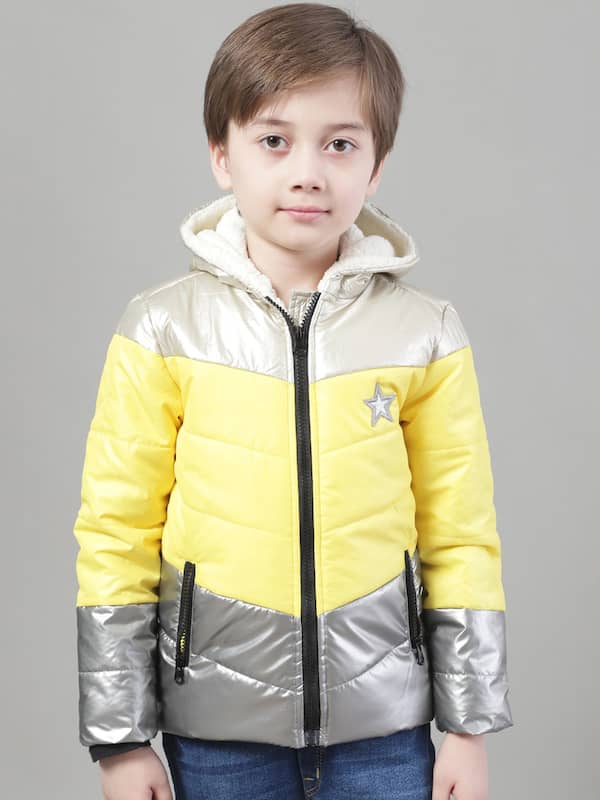Shop Boys Jacket Spicy Yellow Sporty Quilted at Woollen Wear-anthinhphatland.vn