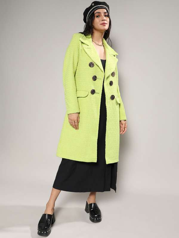 Pale green coat online