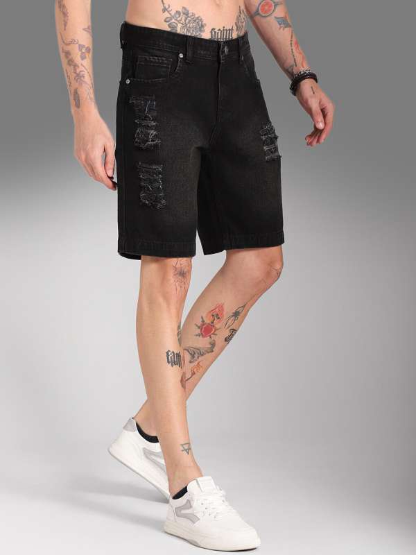 Designer jean shorts outlet
