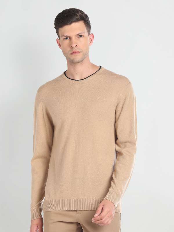 Beige pullover sweater clearance