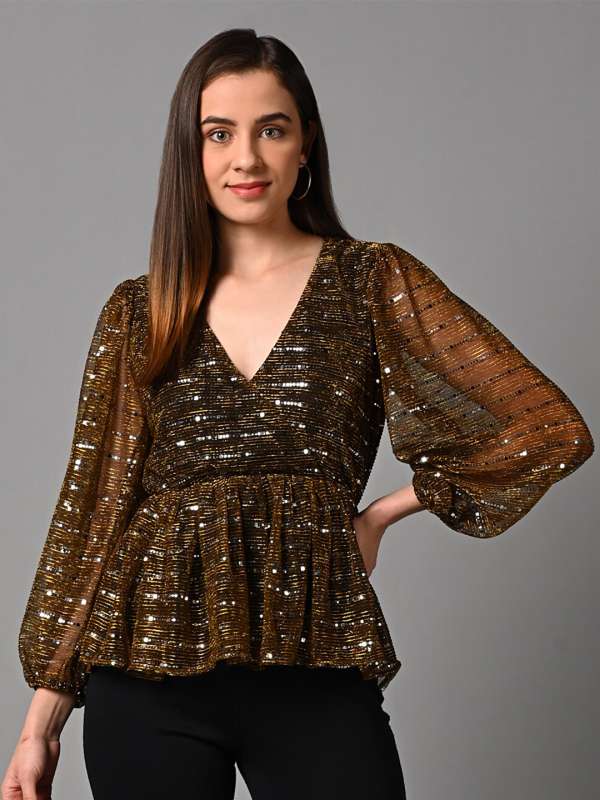 Party & Night Out Tops for women by Myntra : sequin & glitter