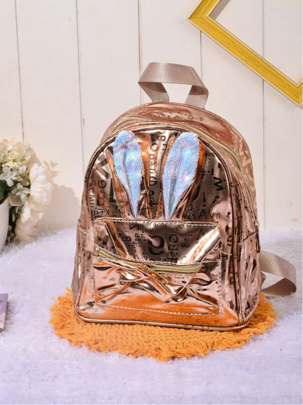 Rose gold backpack for school store