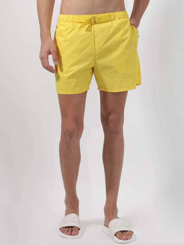 Mens yellow discount cotton shorts