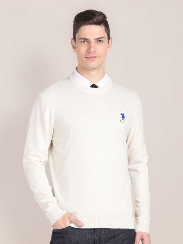 Polo white sweater hot sale