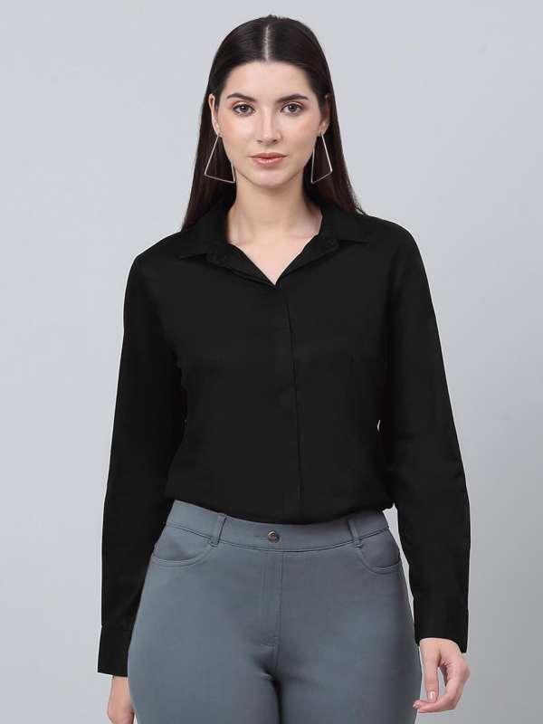 Black Formal For Women Shirts Buy Black Formal For Women Shirts