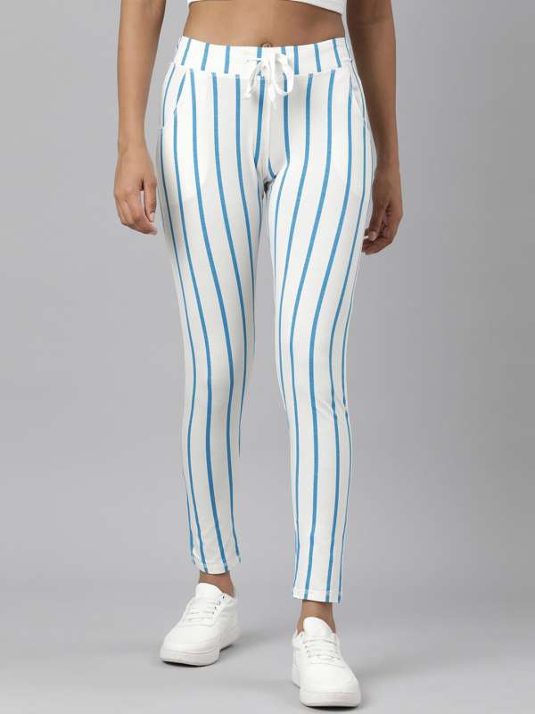 White strip pant hotsell