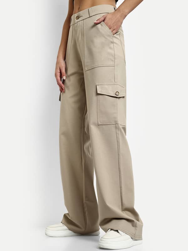 Buy Beige Trousers & Pants for Women by AND Online | Ajio.com-mncb.edu.vn