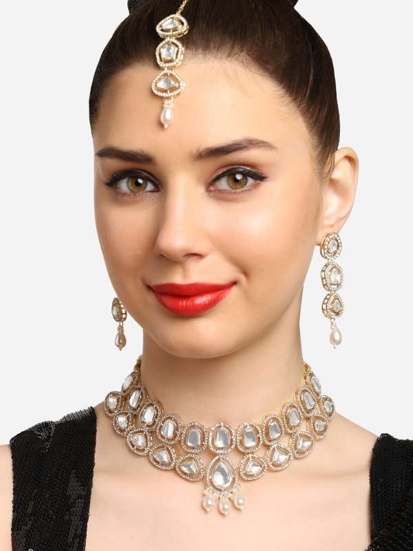 Imitation diamond necklace set online online