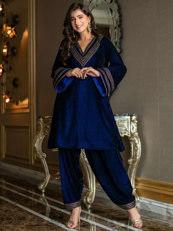 Buy Best Velvet Suit Women Online in India at Best Price Myntra