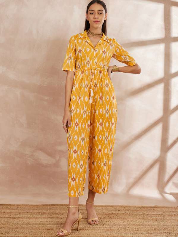 Yellow clearance jumpsuit online