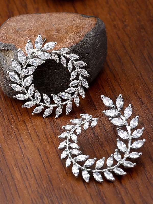 Silver Hoop Earrings Buy Silver Hoop Earrings online in India