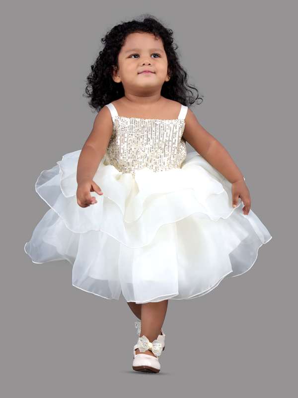 Girls cream party dress 2025