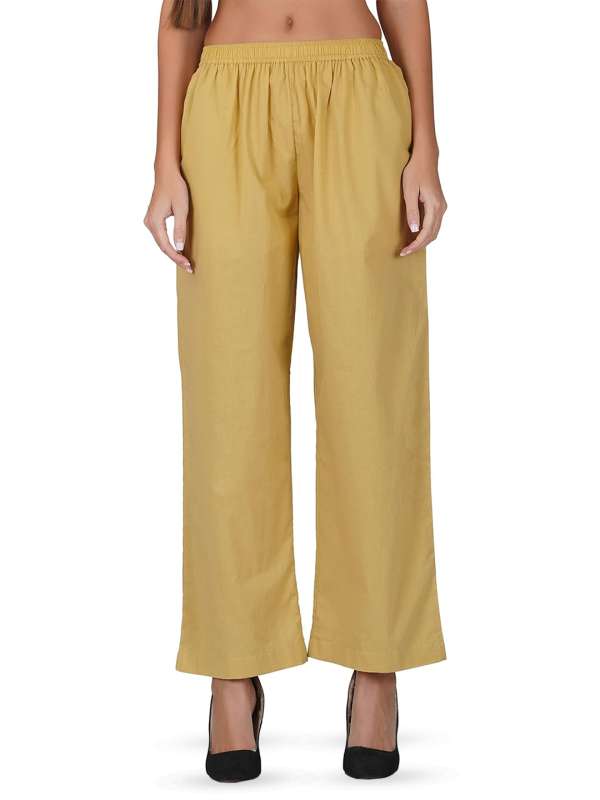 Golden flared hot sale palazzo
