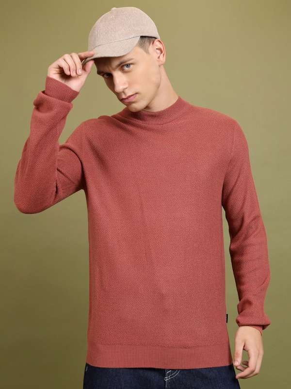 High neck sweater online hot sale