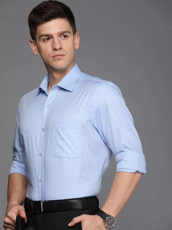 Raymond blue shirt best sale