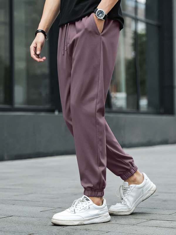 Purple Men Track Pants Buy Purple Men Track Pants online in India