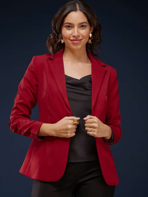 Ladies blazer on myntra cheap