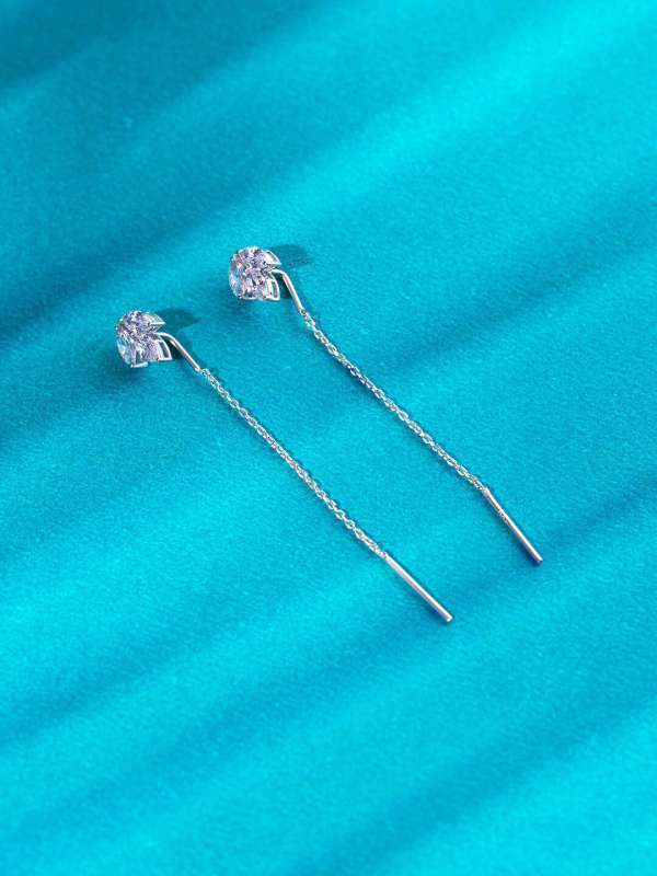 Thread earrings online shopping deals