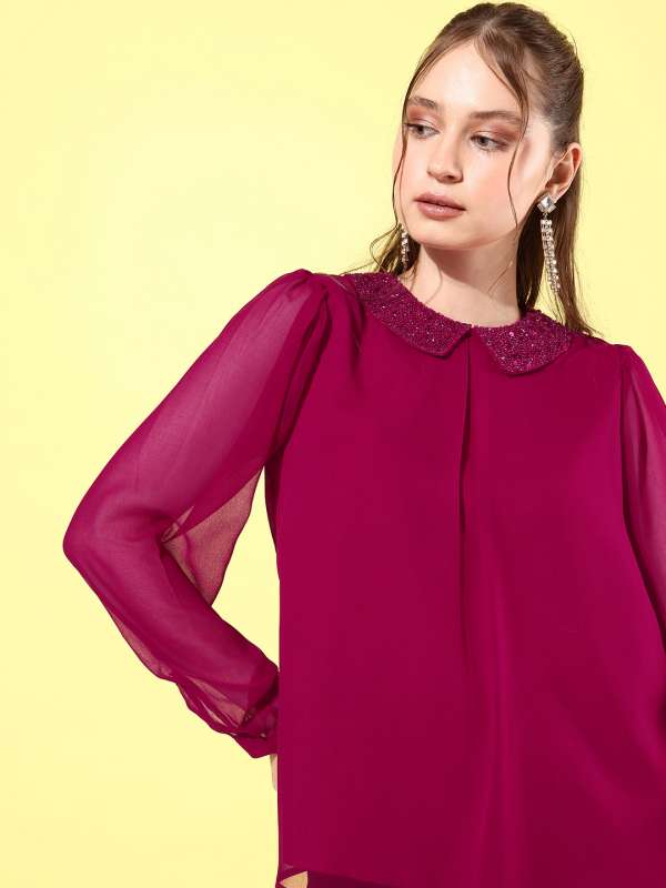 Fancy party wear tops store