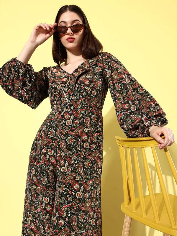 Myntra dresses shop jumpsuits menu