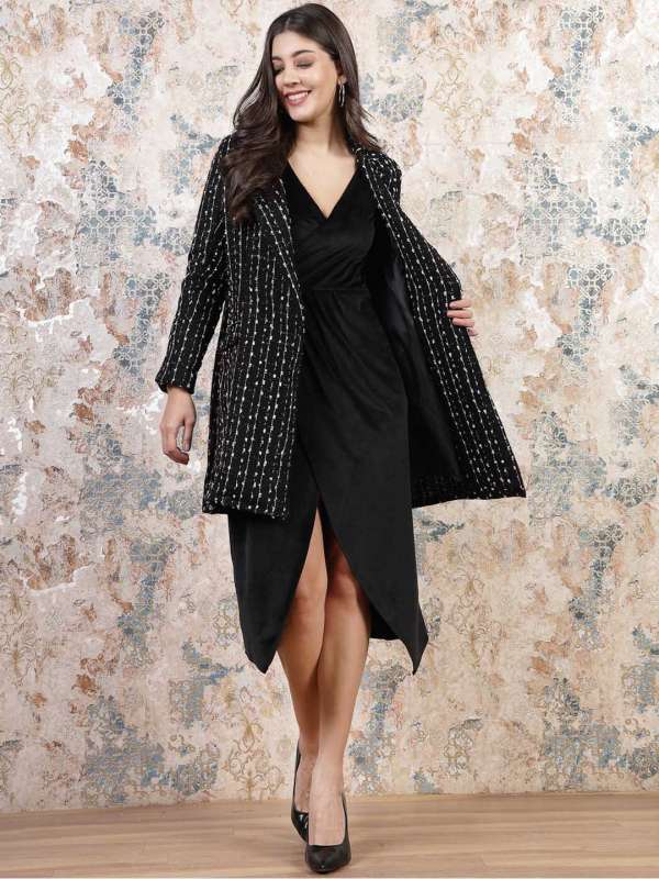 Buy WINTER PRO LONG BLACK COAT for Women Online in India