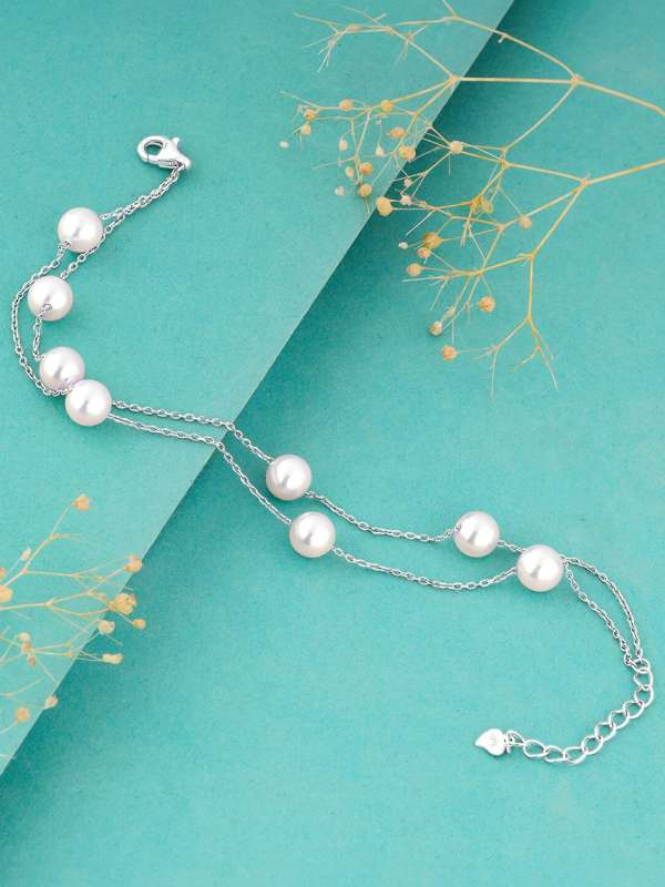 Pearl Bracelet Buy Pearl Bracelets Online in India Myntra