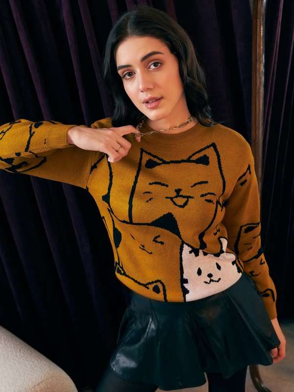 Graphic sweaters sales for women