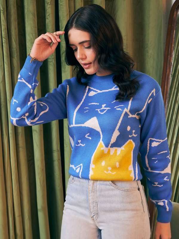 Graphic sweaters for women store