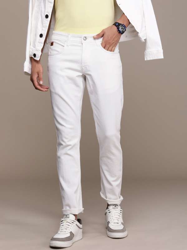 Myntra white jeans online