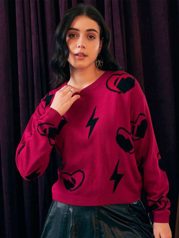 Graphic sweaters for women store