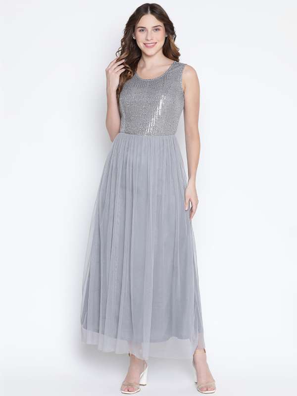 Grey party dress online